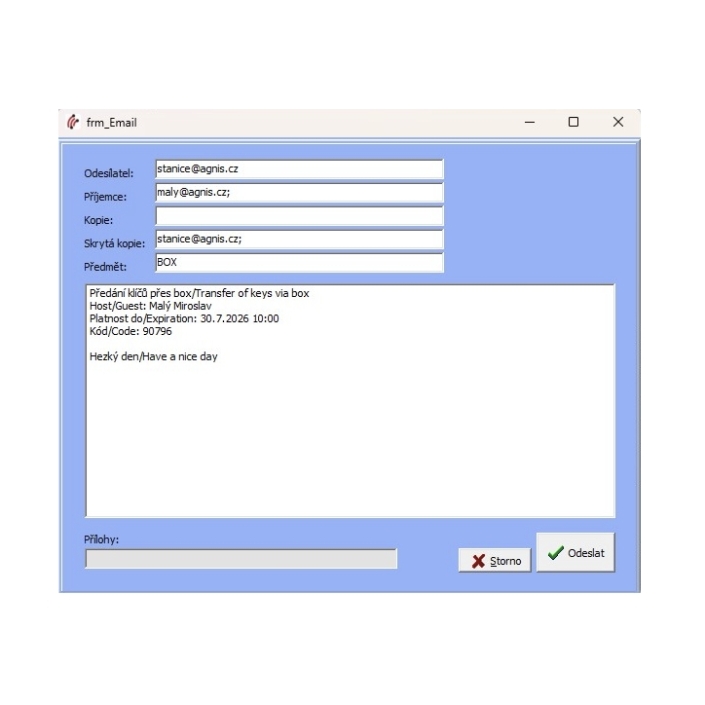 Odeslání emailu